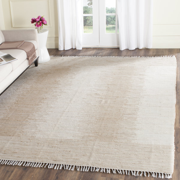 Union Rustic Annia Handmade Flatweave Cotton Beige Rug & Reviews Wayfair